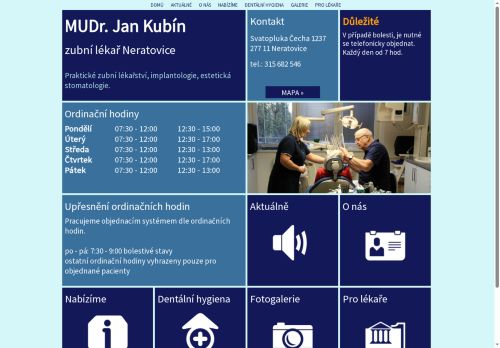 Zobrazit webové stránky Zubní ordinace - MUDr. Jan Kubín