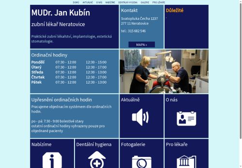 Zobrazit webové stránky Zubní ordinace - MUDr. Jan Kubín