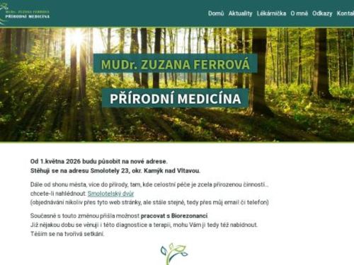 ORL ambulance a homeopatie - MUDr. Zuzana Ferrová