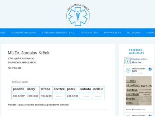 Chirurgická ambulance - MUDr. Jaroslav Krček