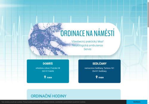 Zobrazit webové stránky Praktický lékař pro dospělé a neurologická ambulance - Ordinace na náměstí - MUDr. Jan Farda