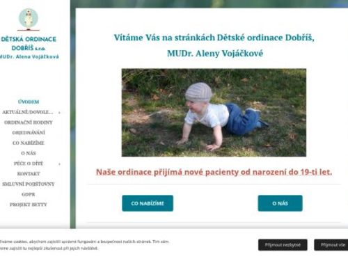 Praktický lékař pro děti a dorost - Dětská ordinace Dobříš s.r.o. - MUDr. Alena Vojáčková, MUDr. Jana Veselá