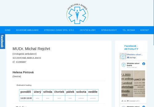 Zobrazit webové stránky Urologická ambulance - MUDr. Michal Rejcht