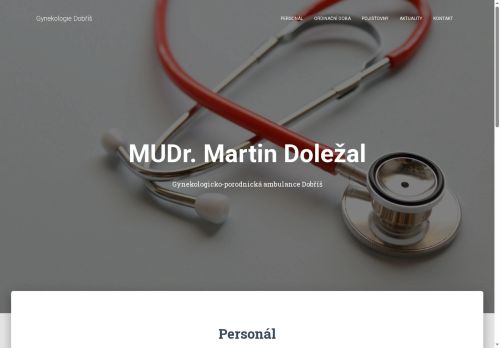 Zobrazit webové stránky Gynekologicko-porodnická ambulance - MUDr. Martin Doležal