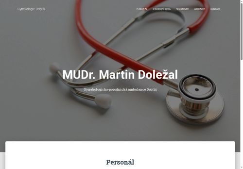 Zobrazit webové stránky Gynekologicko-porodnická ambulance - MUDr. Martin Doležal