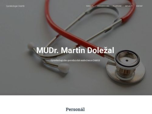 Gynekologicko-porodnická ambulance - MUDr. Martin Doležal