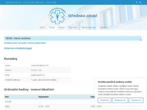 Interní ambulance (EKG) - Středisko zdraví spol. s.r.o. - MUDr. Hana Landová