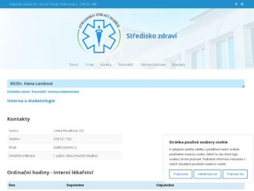 Interní ambulance (EKG) - Středisko zdraví spol. s.r.o. - MUDr. Hana Landová