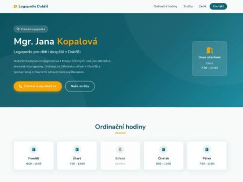 Klinická logopedie - Mgr. Jana Kopalová