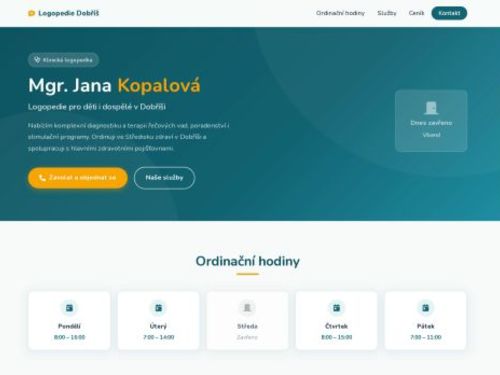 Klinická logopedie - Mgr. Jana Kopalová