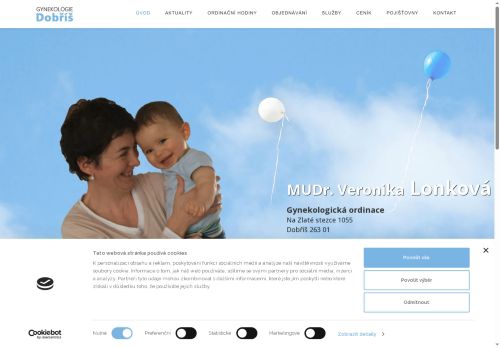 Zobrazit webové stránky Gynekologie Dobříš - MUDr. Veronika Lonková