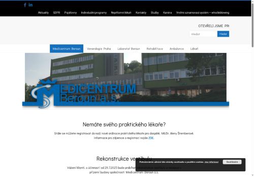 Zobrazit webové stránky Medicentrum Beroun