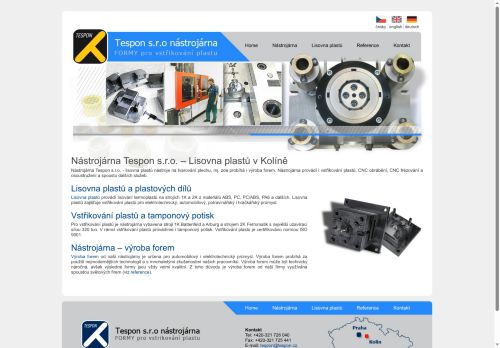 TESPON s.r.o. nabízí práci na pozici Programátor CNC - Konstruktér (m/ž) v obci Kolín