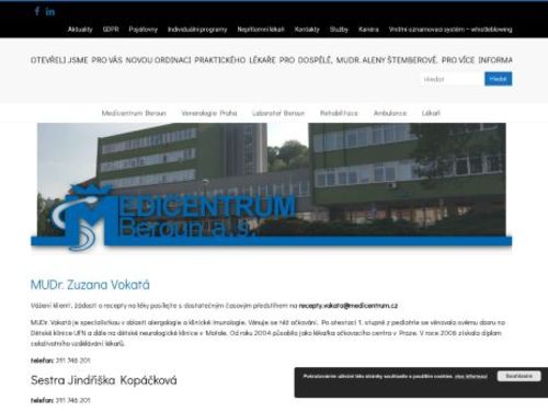 Alergologie a imunologie Medicentrum Beroun - MUDr. Zuzana Vokatá