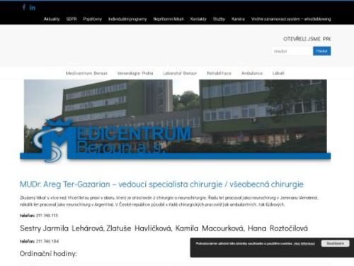Chirurgie Medicentrum Beroun - MUDr. Areg Ter-Gazarian