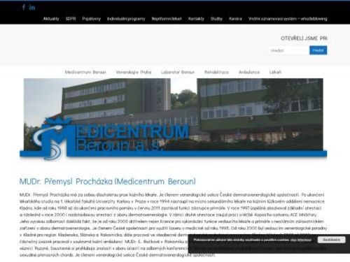 Kožní ordinace Medicentrum Beroun - MUDr. Přemysl Procházka