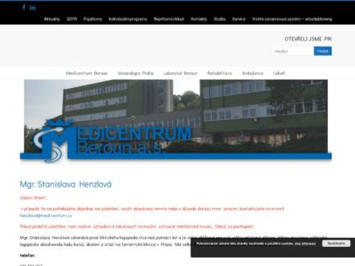 Logopedie Medicentrum Beroun - Mgr. Stanislava Henzlová