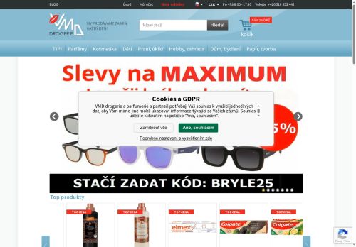 Zobrazit webové stránky VMD drogerie