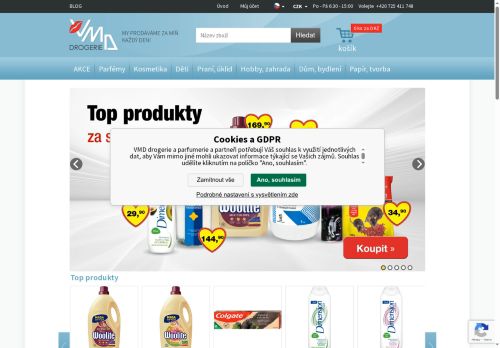 Zobrazit webové stránky VMD drogerie