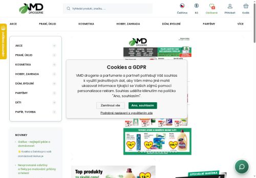 Zobrazit webové stránky VMD drogerie