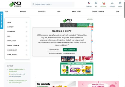 Zobrazit webové stránky VMD drogerie
