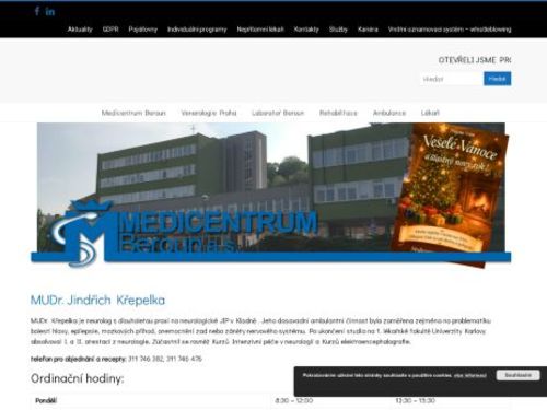 Neurologie Medicentrum Beroun - MUDr. Jindřich Křepelka