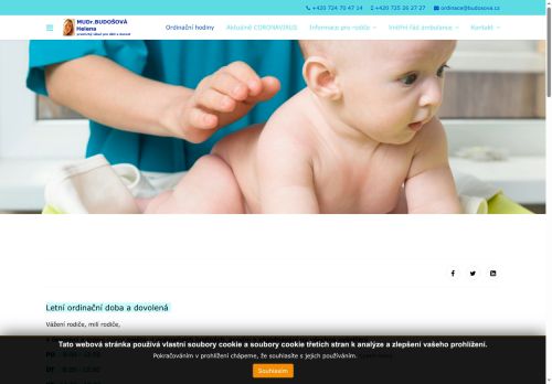 Zobrazit webové stránky Praktický lékař pro děti a dorost Medicentrum Beroun - MUDr. Helena Budošová