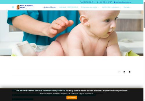 Zobrazit webové stránky Praktický lékař pro děti a dorost Medicentrum Beroun - MUDr. Helena Budošová