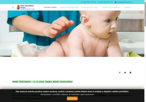 Zobrazit webové stránky Praktický lékař pro děti a dorost Medicentrum Beroun - MUDr. Helena Budošová