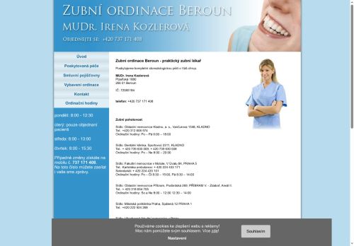 Zobrazit webové stránky Zubní ordinace - MUDr. Irena Kozlerová