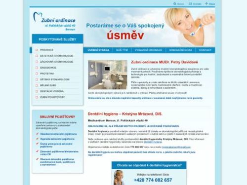 Zubní ordinace - MUDr. Petra Davidová