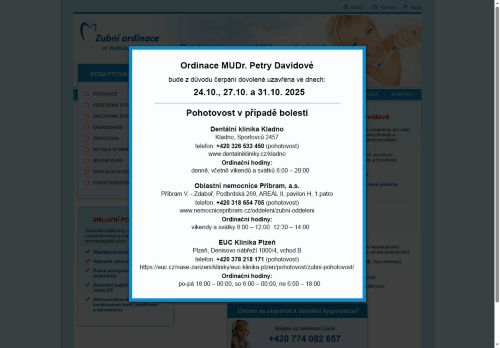 Zobrazit webové stránky Zubní ordinace - MUDr. Petra Davidová
