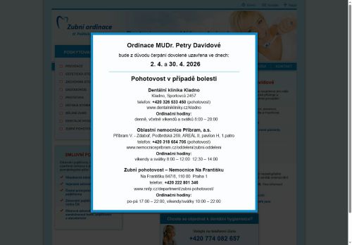 Zobrazit webové stránky Zubní ordinace - MUDr. Petra Davidová