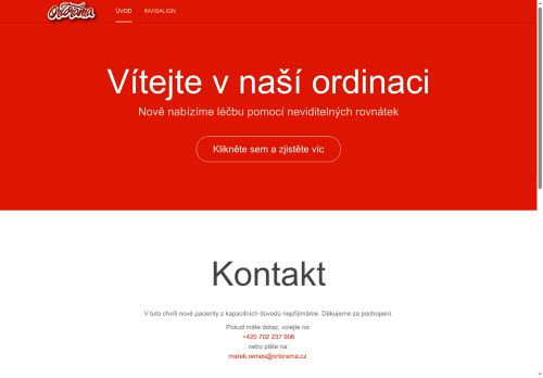 Zobrazit webové stránky Ortodoncie - Ortorama s.r.o. - MUDr. Marek Remeš
