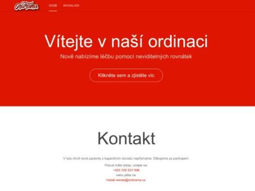 Ortodoncie - Ortorama s.r.o. - MUDr. Marek Remeš