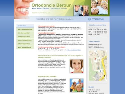 Ortodoncie - MUDr. Blanka Žáčková