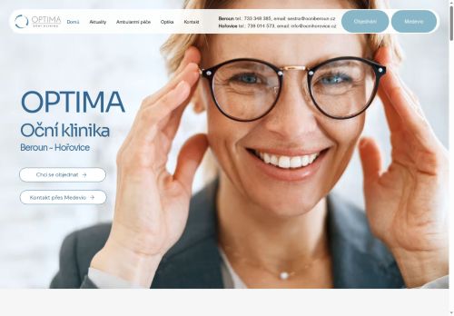 Webové stránky Oční centrum Hořovice s.r.o., Hořovice