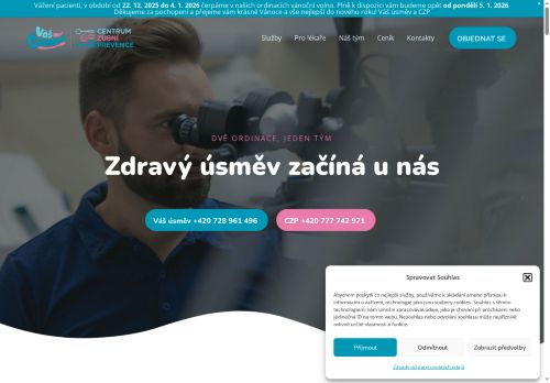 Zobrazit webové stránky Zubní ordinace Váš úsměv - MDDr. Martin Fiala, MDDr. Lucie Fialová