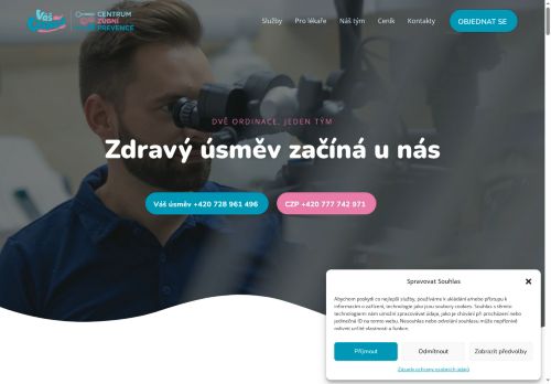Zobrazit webové stránky Zubní ordinace - Centrum zubní prevence s.r.o.