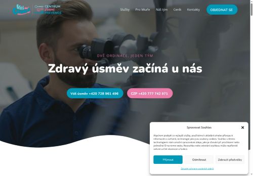Zobrazit webové stránky Zubní ordinace - Centrum zubní prevence s.r.o.