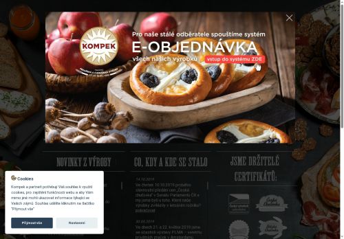 Zobrazit webové stránky KOMPEK, kombinát pekařské a cukrářské výroby, spol. s r.o.
