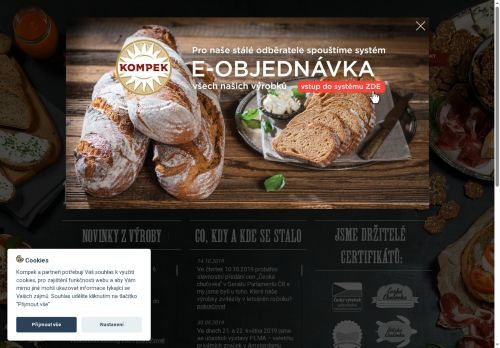 Zobrazit webové stránky KOMPEK, kombinát pekařské a cukrářské výroby, spol. s r.o.