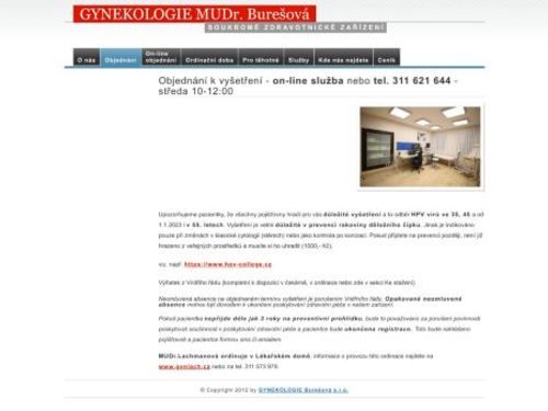 Gynekologie - MUDr. Ivana Burešová