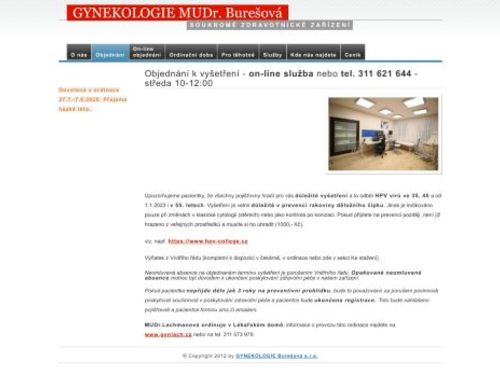 Gynekologie - MUDr. Ivana Burešová