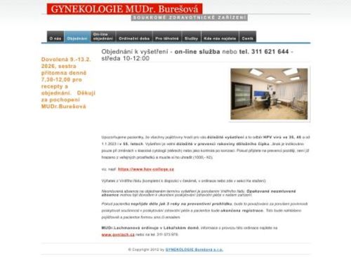 Gynekologie - MUDr. Ivana Burešová