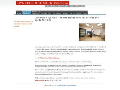 Gynekologie - MUDr. Ivana Burešová