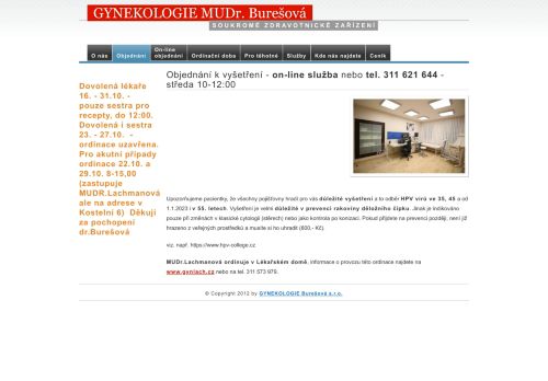 Zobrazit webové stránky Gynekologie - MUDr. Ivana Burešová