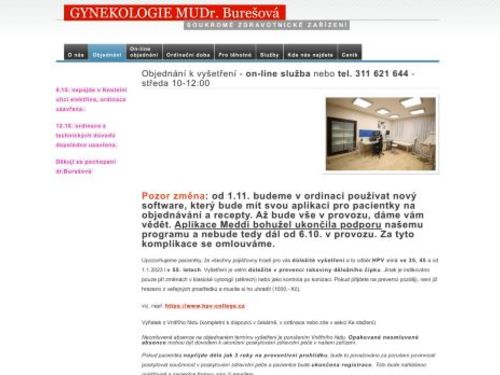 Gynekologie - MUDr. Ivana Burešová