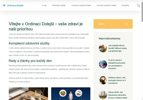 Zobrazit webové stránky Praktický lékař pro dospělé - MUDr. Sylvie Dolejší