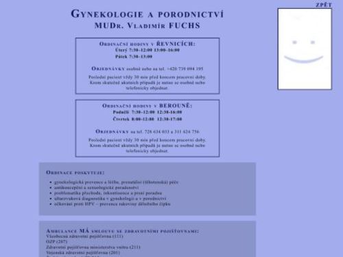 Gynekologie - MUDr. Vladimír Fuchs